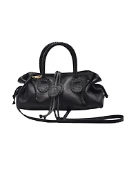 Carlos Falchi Mini Satchel Leather Bag