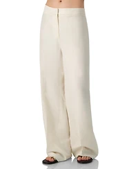 Ivonne Women's Linen Straight-Leg Pants