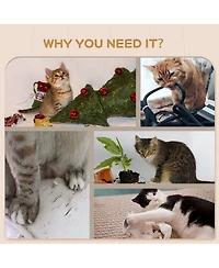 PawHut Wall Mounted Cat Condo with Washable Cushion,