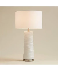 360 Lighting Contours 27 1/2" High Modern White Ceramic 3-Way Table Lamp