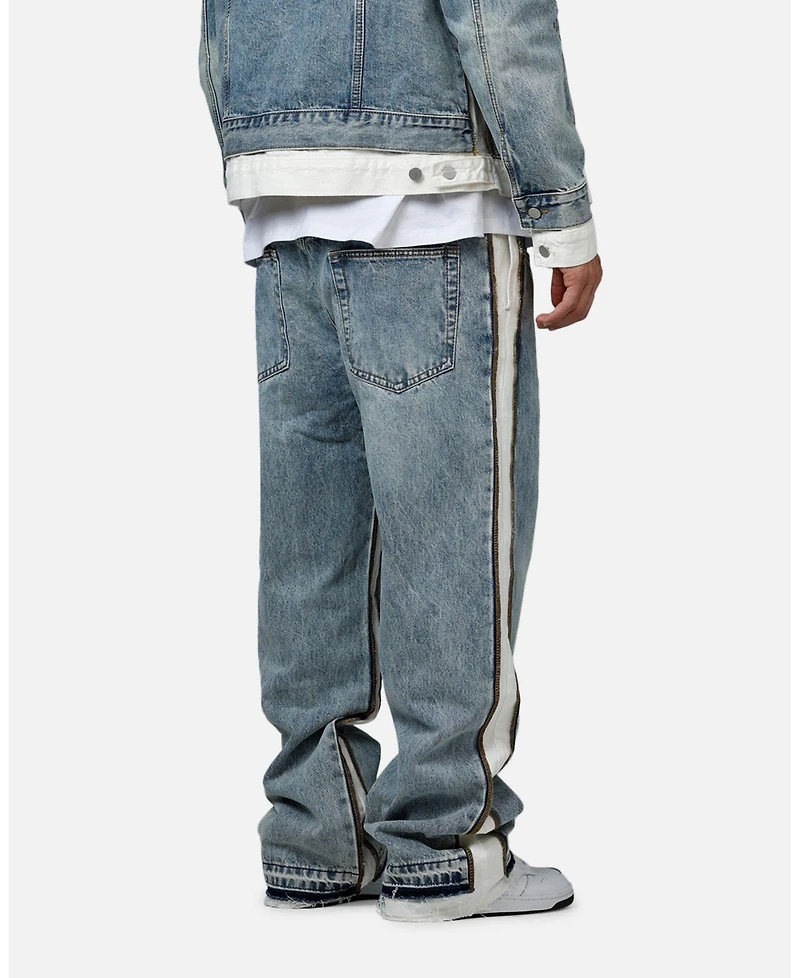 mnml Men's Ultra Baggy Border GN8 Denim Jeans