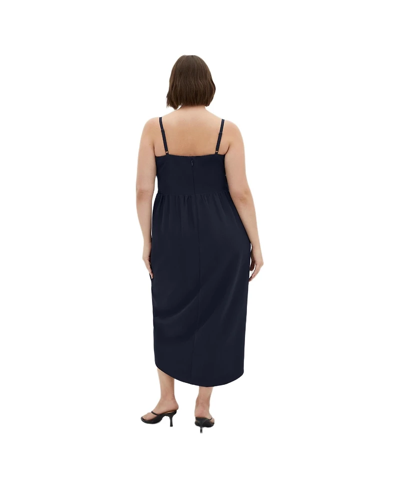 City Chic Women's Sassy Flex Fit Tulip V Dress