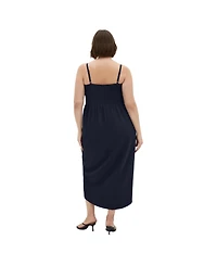 City Chic Women's Sassy Flex Fit Tulip V Dress
