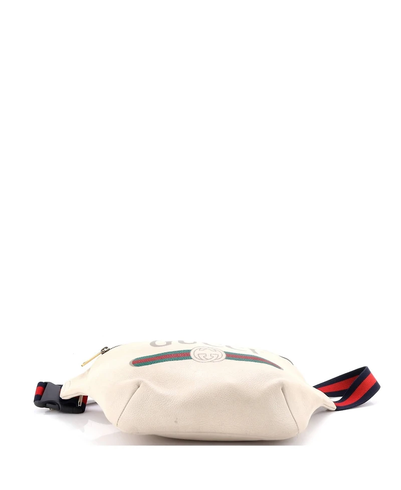 Pre-Owned Gucci Small Logo Belt Bag Printed Leather