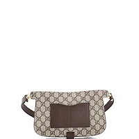 Pre-Owned Gucci Blondie Flap Pocket Belt Bag Gg Coated Canvas