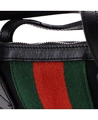 Pre-Owned Gucci Medium Web Zip Tote Techno Canvas