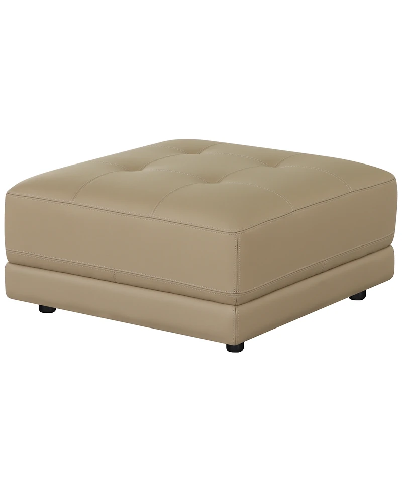 Versa 33" Leather Square Ottoman