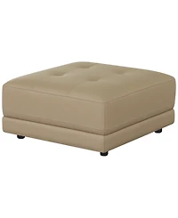 Versa 33" Leather Square Ottoman