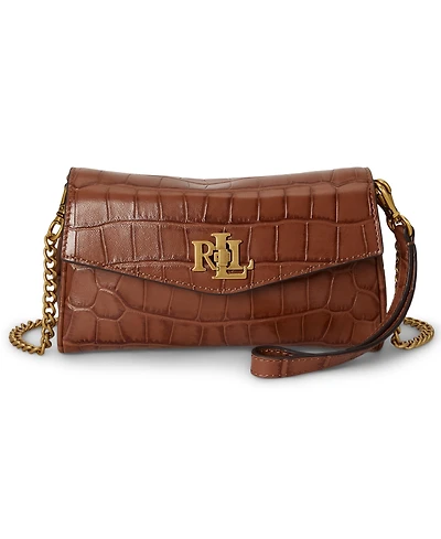 Lauren Ralph Lauren Tanner Embossed Mini Crossbody Handbag