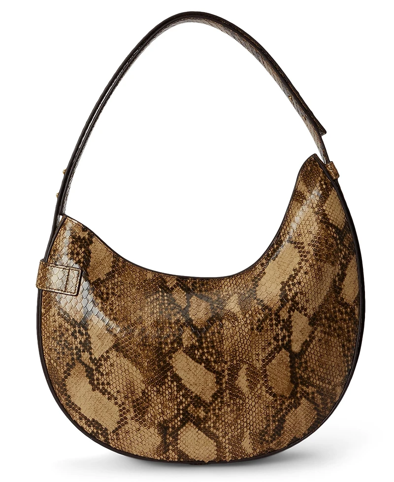 Lauren Ralph Lauren Tasha Embossed Leather Medium Shoulder Handbag