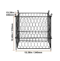 Sugift 4 Pack 13.4 inches Chicken Wire Plant Protector Cages with Ground Stakes