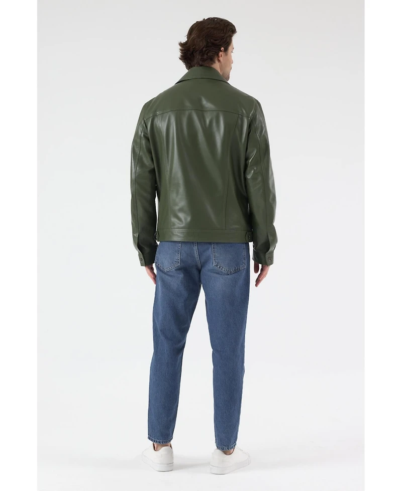 Furniq Uk Men's Leather Jacket