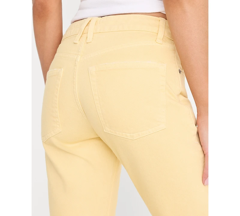 Good American Women's Vintage-Inspired Mid-Rise Straight Pants