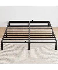 Homfan Metal Platform Bed Frame with Steel Slats