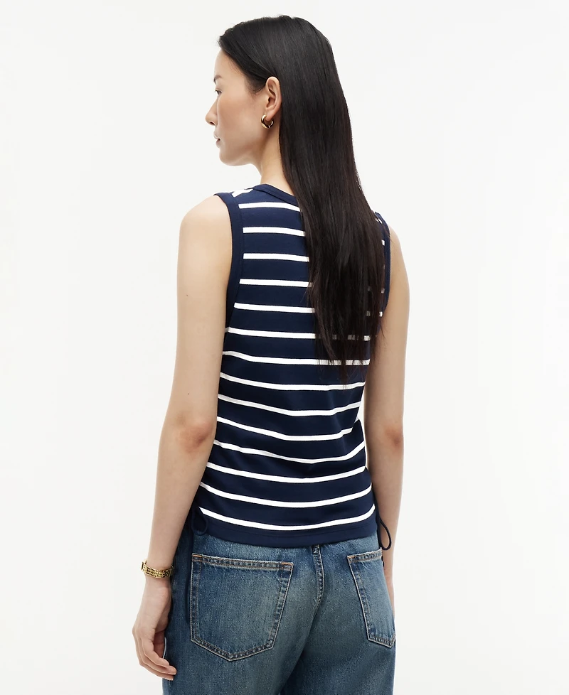 Tommy Hilfiger Women's Tie-Detail Sleeveless Cotton Top