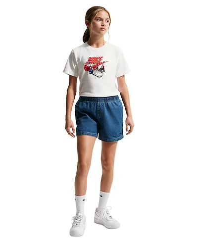 Nike Girls' 7-16 Short Sleeve Graphic T-Shirt