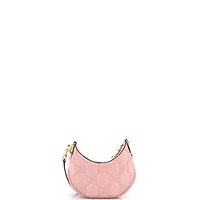 Pre-Owned Gucci Mini Half Moon Hobo Gg Matelasse Leather
