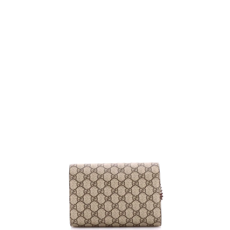 Pre-Owned Gucci Small Dionysus Chain Wallet Gg Coated Canvas