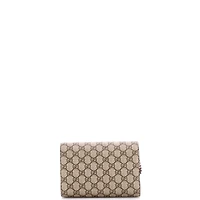 Pre-Owned Gucci Small Dionysus Chain Wallet Gg Coated Canvas