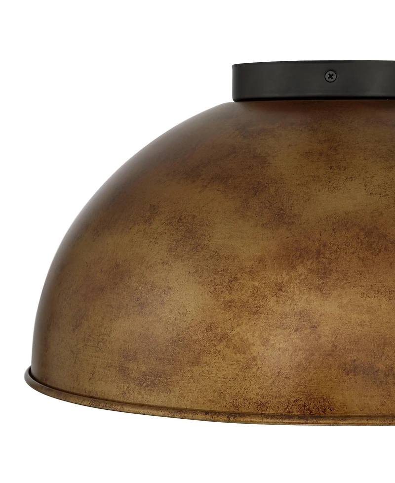 Possini Euro Design Possini Euro Julian 16 Wide Rustic Bronze 3-Light Ceiling Light