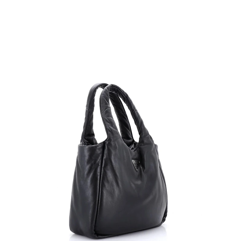 Pre-Owned Prada Medium Padded Soft Tote Leather