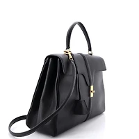 Pre-Owned Celine Medium 16 Top Handle Bag Grained Calfskin