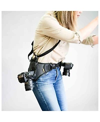 Cotton Carrier SlingBelt Carrying System with Tether for 1-Camera