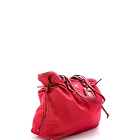 Pre-Owned Prada Medium Belted Tote Tessuto and Leather