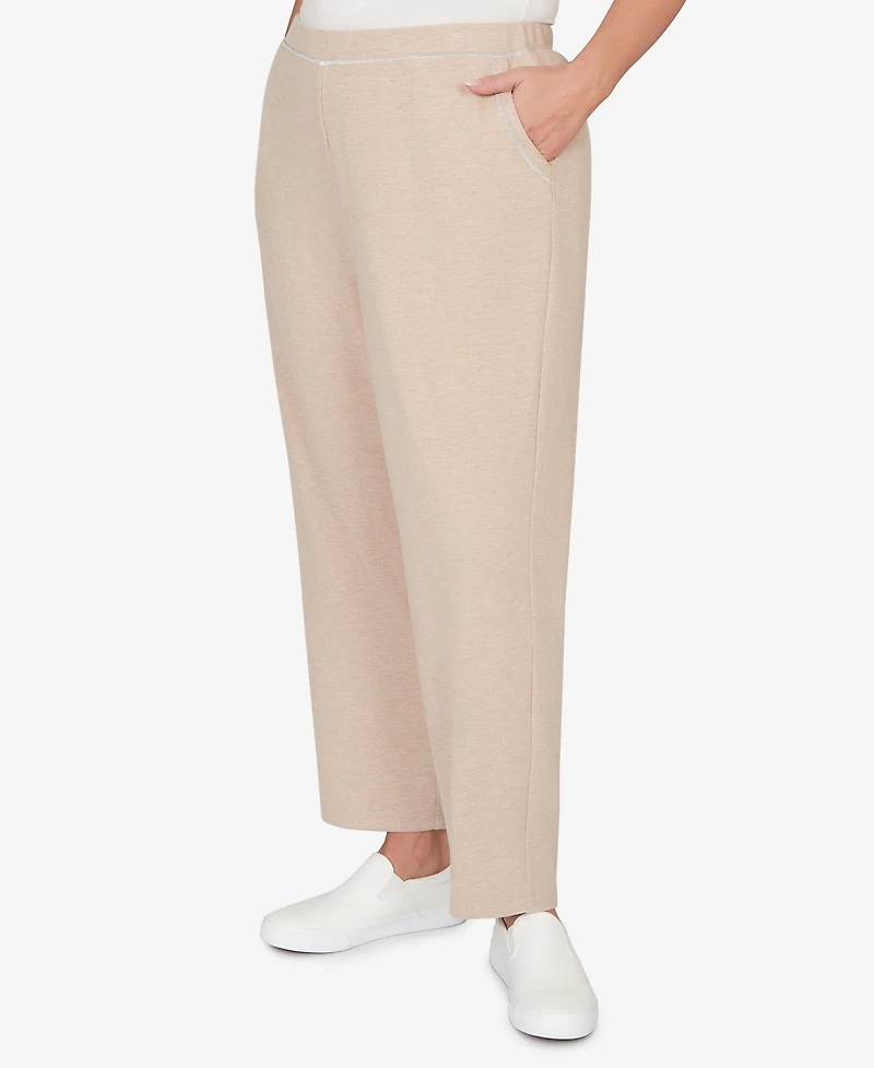 Alfred Dunner Plus Comfort & Joy Everyday Slant Pocket Short Length Pants