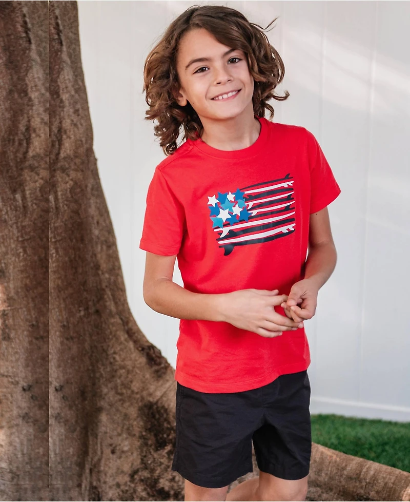 Lands' End Big Boys Husky Cotton Pull On Shorts