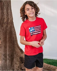 Lands' End Big Boys Husky Cotton Pull On Shorts