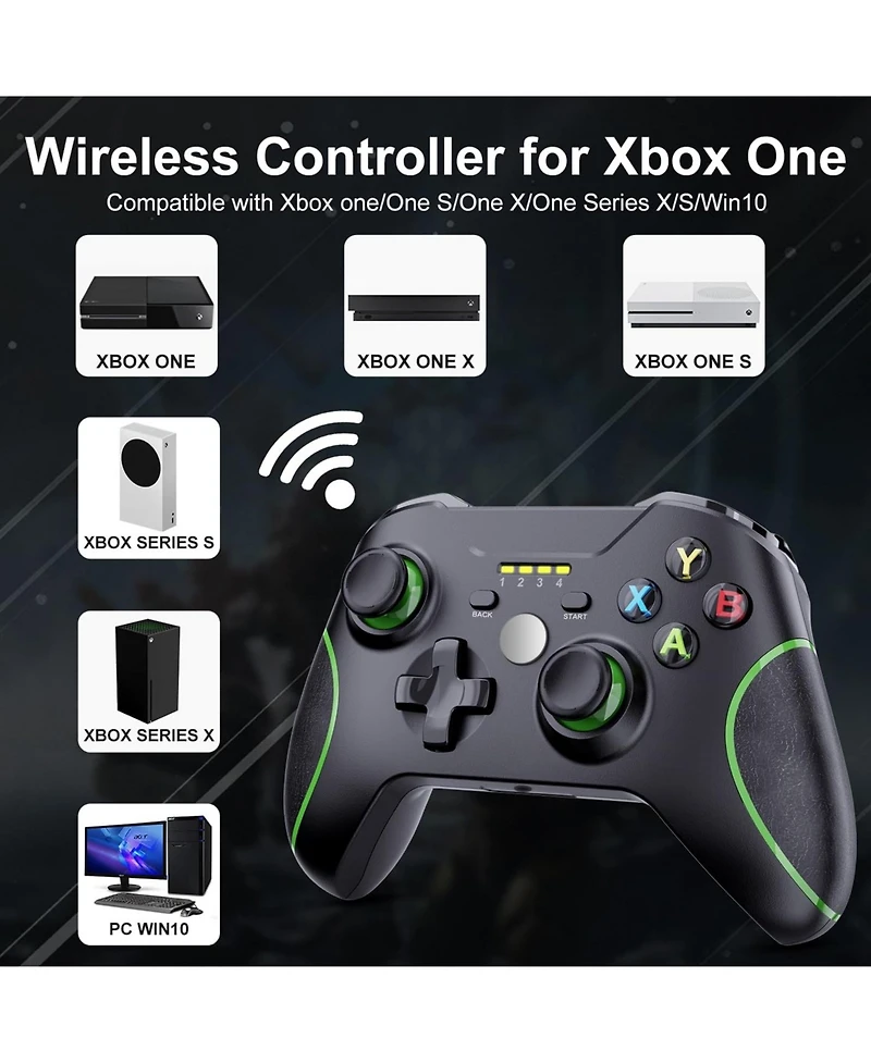 ECHTPeak Xbox One Controller,2.4GHz Wireless Controller with 3.5mm Headphone Audio Jack for X/S Series