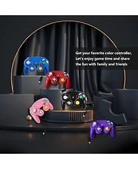 ECHTPeak Ngc Gc Controller Classic Wired Gamepad Joystick for Gamecube Wii Game Console (2 Pack)