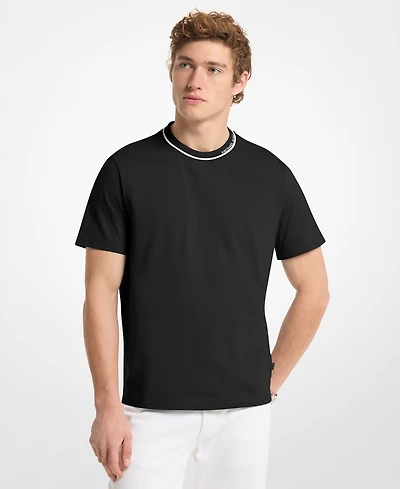 Michael Kors Men's Contrast Tipping Crewneck T-Shirt