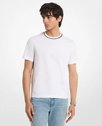 Michael Kors Men's Contrast Tipping Crewneck T-Shirt