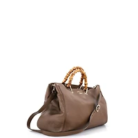 Pre-Owned Gucci Large Bamboo Shopper Tote Leather