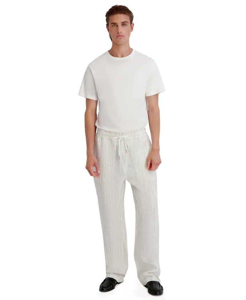 Karl Lagerfeld Paris Men's Striped Relaxed-Fit Pants