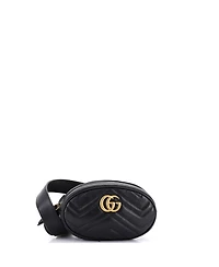 Pre-Owned Gucci Gg Marmont Belt Bag Matelasse Leather