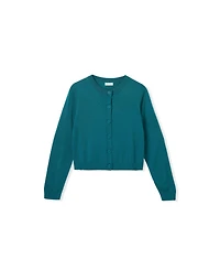 Celtic & Co. Women's Fine Knit Merino Crew Neck Cardigan