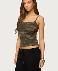 Edikted Women's Ciellah Camo Tank Top