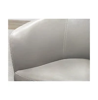 Parker Living Steamboat Ice 100% Italian Leather Swivel Club Chair