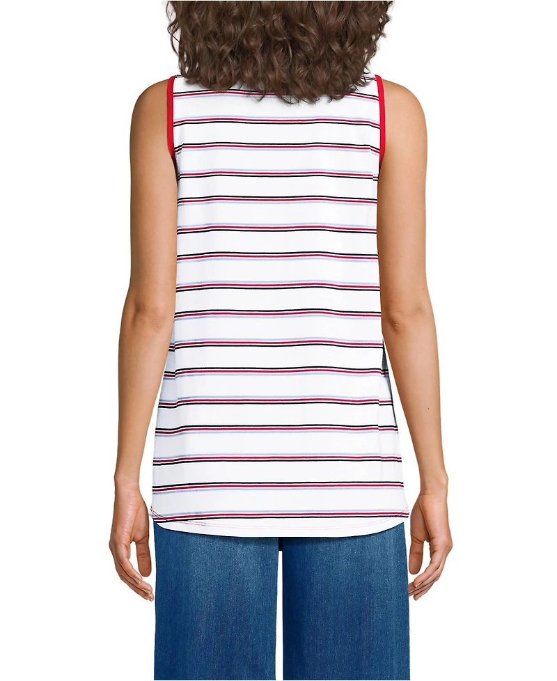 Lands' End Petite Supima Cotton Tunic Tank Top