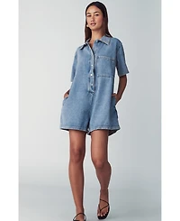 St Mrlo Women's Denim Romper