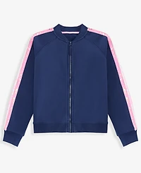 Epic Threads Girls' Xs-xl Sequin-Stripe Fleece Bomber Jacket, Macy's Exclusive