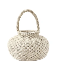 Off White Naga Macrame Bucket Bag