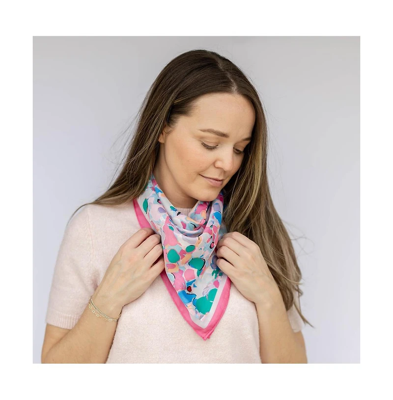 Headbands of Hope Women's Satin Abstract Floral Headscarf
