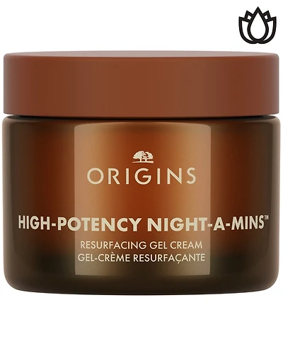 Origins High-Potency Night-a-Mins Resurfacing Oil-Free Cream with Fruit-Derived AHAs, 1.7 oz.