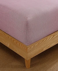 Tommy Hilfiger Highland Ticking 300-Thread Count Stripe Cotton Percale Fitted Sheet
