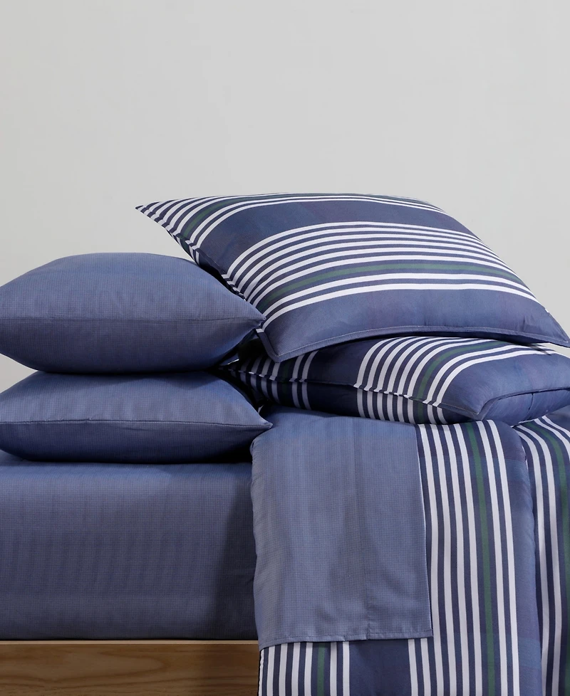 Tommy Hilfiger Lido Stripe Washed Microfiber -Pc. Comforter Set