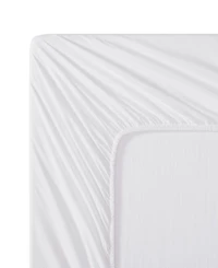Tommy Hilfiger Essentials 300-Thread Count Solid Cotton Percale Fitted Sheet